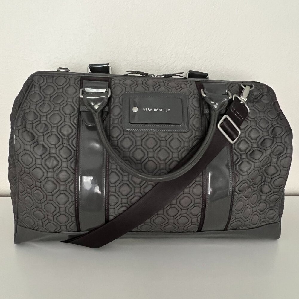Vera Bradley Gray Travel Bag